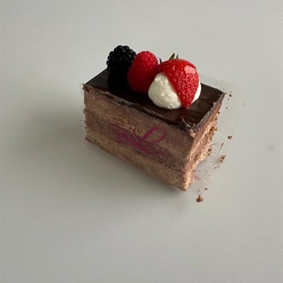 Foto van “Bavarois chocolade gebakje”