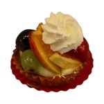 Foto van “Fruittaartje rond (met slagroom op)”